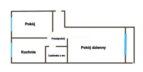Piaski duży balkon II piętro 48,50m blok z cegły