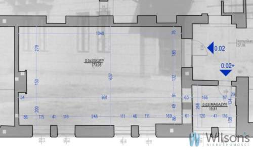 2 m2 lokal na butik, galerię- Mokotowska