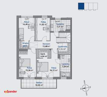 Narożny dom 186m2 z ogrodem 112m2 oraz garażem 2-stanowiskowym
