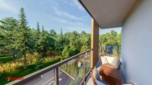 3 pokoje balkon z widokiem na LAS Podwójna ekspozycja 