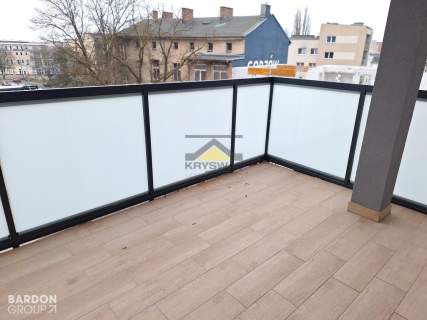 Apartament w centrum miasta z dużym tarasem