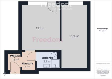 2-pokoje po remoncie, pierwsze piętro 34,21m2