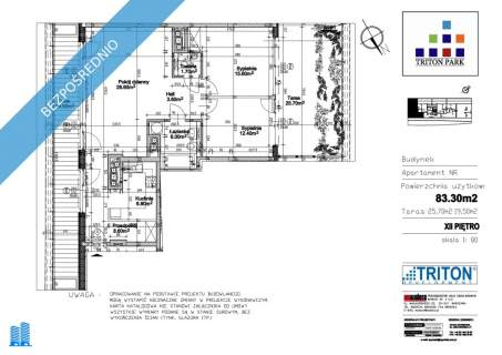 Apartament w chmurach- 12 ostatnie piętro i dwa tarasy
