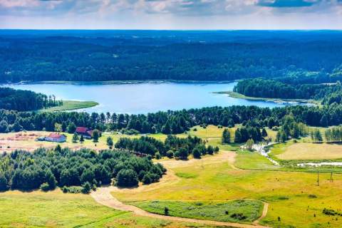 Rzeka Pasłęka - 250 m, Jezioro Gamerskie 1 km