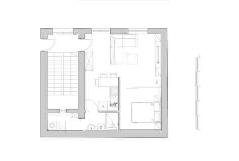 BONEROWSKA - 2 POKOJE - KUCHNIA - PIWNICA - 40 M2