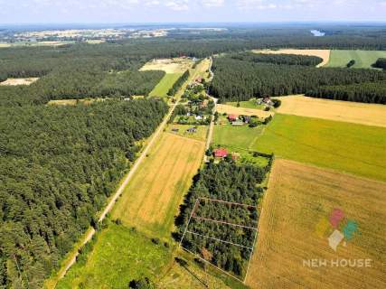 Zadrzewiona działka z WZ pod dom, jezioro, las