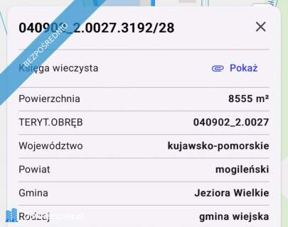 Na sprzedaż działka inwestycyjna Przyjezierze