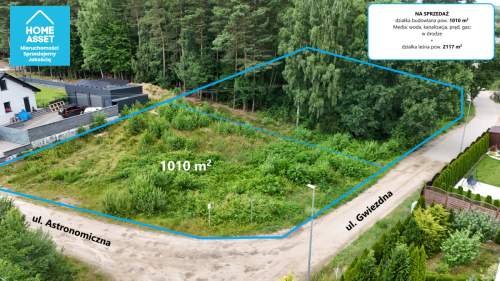 Gościcino Działka budowlana z lasem 3127m2