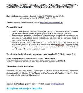 Działka rekreacyjna na sprzedaż, 11036 m2, Wieliczki