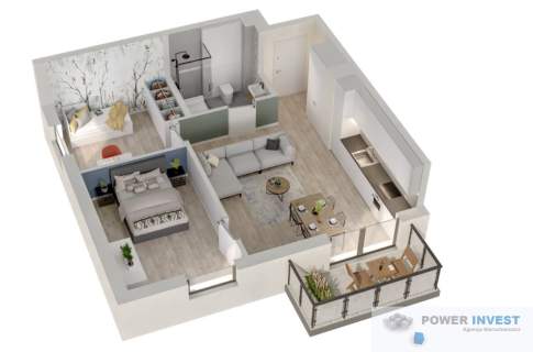 3 pokoje Gotowe Balkon 55 m 0% PCC