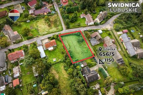 Działka budowlana 1150 m - blisko Zielonej Góry