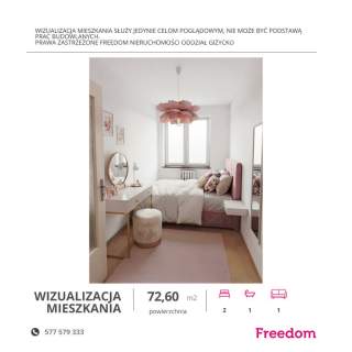 3-pokojowe mieszkanie 72,6 m ul. Konarskiego