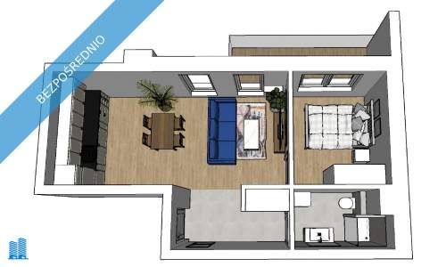 Apartament , obok METRA, garaż i balkon, BEZPOŚREDNIO