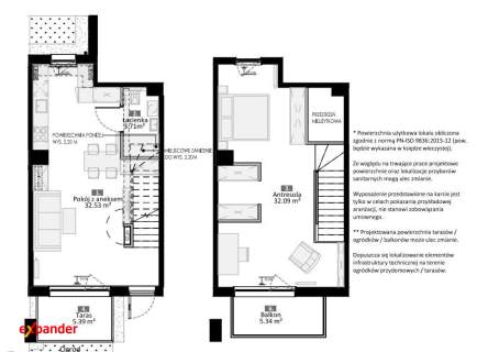 Apartament z antresolą, tarasem i dostępem do basenu 23% VAT