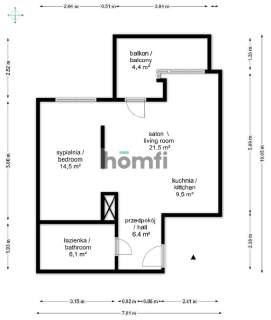 2 POKOJE BALKON WINDA CENTRUM GARAŻ