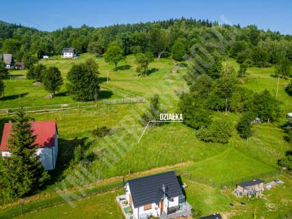 Działka budowlana 770 m Zawoja Widok i słońce