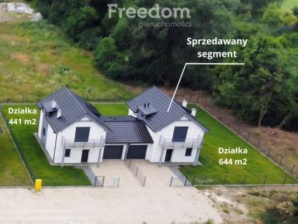 Nowoczesny dom w bliźniaku Duża działka 644m2