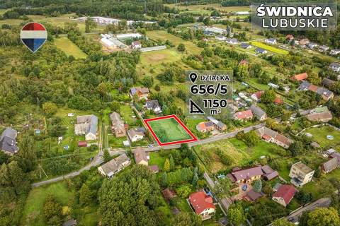 Działka budowlana 1150 m - blisko Zielonej Góry