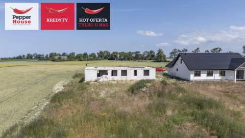 Działka 1752 m z rozpoczętą budową domu 132 m