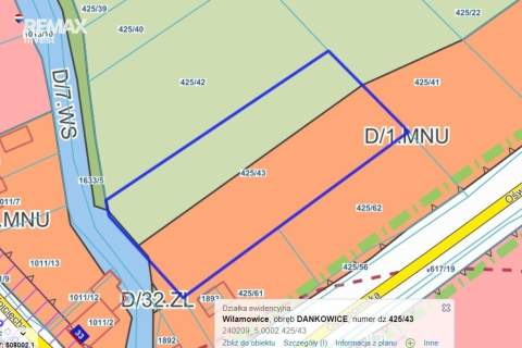 Działka usługowa - blisko zjazdu z S1 Dankowice