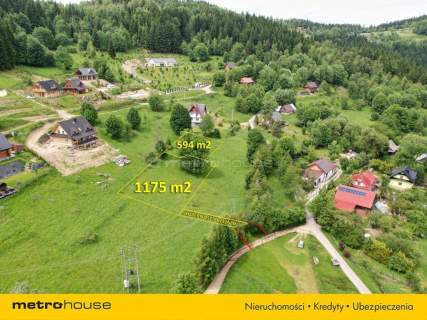 Działka budowlana na sprzedaż, 1769 m2, Zawoja