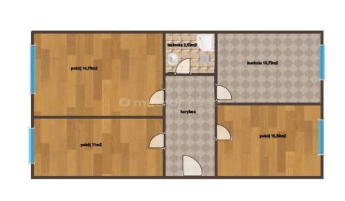 Bezczynszowe, 3 pokojowe, do remontu, Bierutów