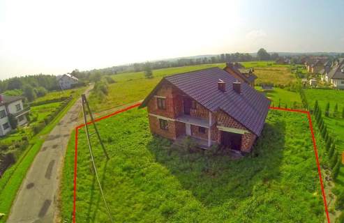 Dom w stanie surowym zamkniętym 10 km od Zatora