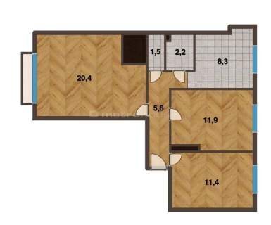 Dwustronne 3 pokoje 62m blisko Starówki