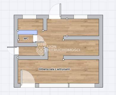 Lokal handlowo-usługowy w centrum Gryfina Witryny