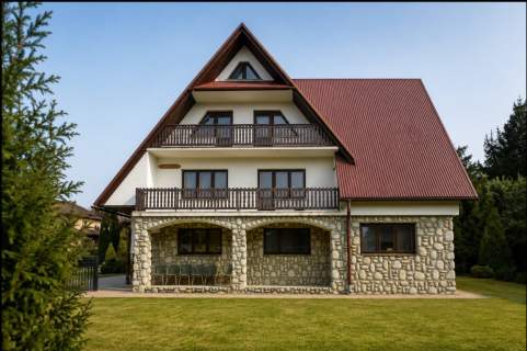 Dom w centrum Czarnej Góry z widokiem na Tatry