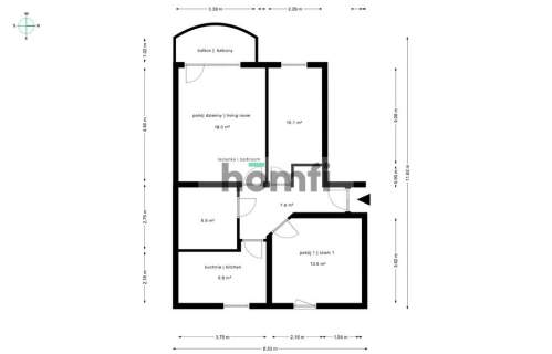 Przestronne 65 m Komfortowe Toruń-Czerniewice 