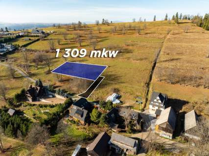 Widokowa działka w Rzepiskach 1310 m2