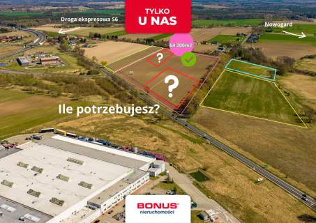 6 ha przy S6 -do podziału, ile m2 potrzebujesz 