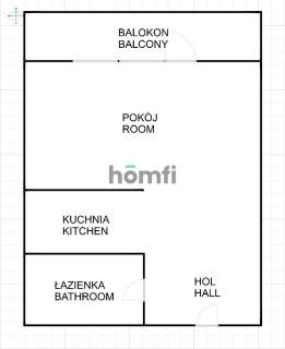 Studio - 32 m2 z balkonem / Walońska / Angel River