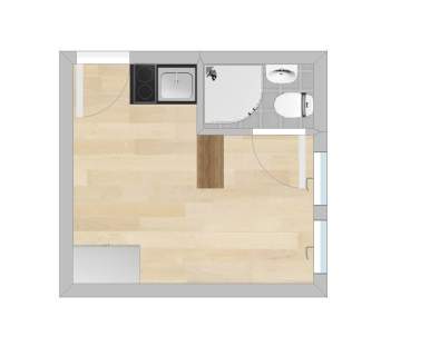 Hoene-Wrońskiego 12, słoneczna kawalerka, 25m2