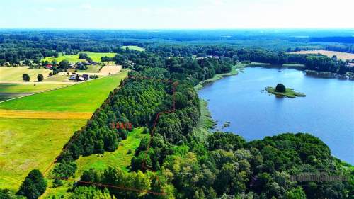 Duża działka siedliskowa nad Jeziorem Kiełpino