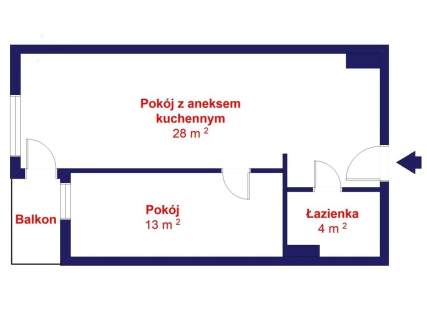 Mieszkanie 2 pok. 48m2 centrum Grodziska Maz.
