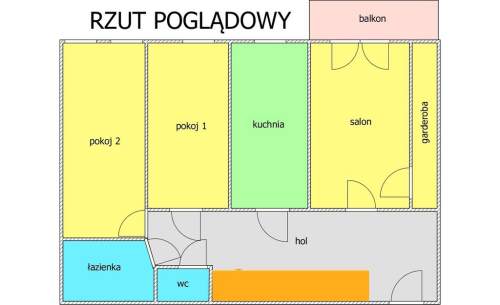 Na wynajem oddzielne 3pokoje Wrocław Krzyki/Ślężna
