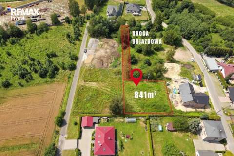 Płaska działka 841 m pod wymarzony dom