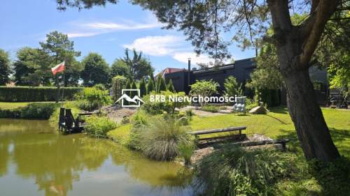Dom z prywatnym stawem i plażą 2064 m2 Blisko Ciechocinka