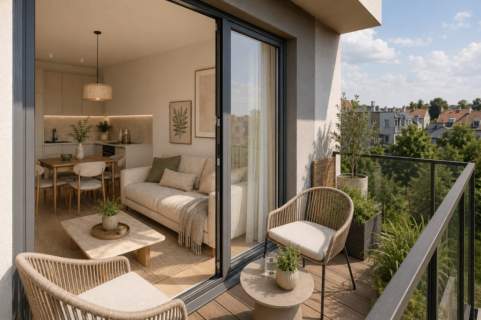 Dla Studenta 2 Pokoje Balkon Odbiór Wrzesień Tramwaj