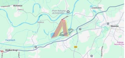 działka widoczna , DOJAZD TIR