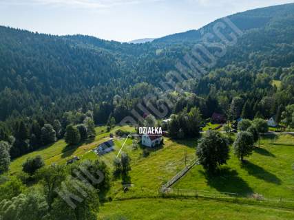 Działka budowlana 770 m Zawoja Widok i słońce