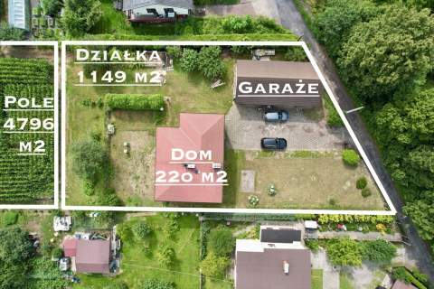 Atrakcyjny duży dom wolnostojący na dużej działce