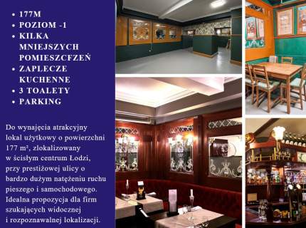 Lokal gastronomiczny Piotrkowska 146 Centrum