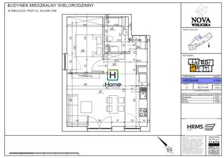 2-pok. z ogrodem 83 m2 Granica Krakowa Nowe mieszkanie NOVA Wieliczka