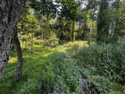 Prywatny park z możliwościa zabudowy/9400m/dostęp do rzeki Zw