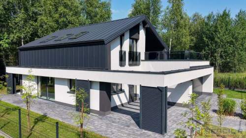 Wyjątkowy dom, nowoczesny projekt 175m2