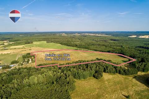 Duża działka rolna - 15.5132 ha, dopłaty 