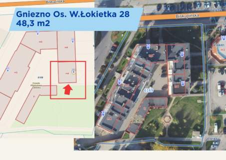 2 pokoje z balkonem i piwnicą   Gniezno Łokietka